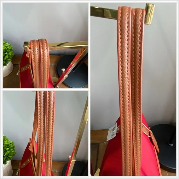 Coach NWT Sawyer Canvas Large Tote Bag Classic Red Turnlock - Picture 13 of 17